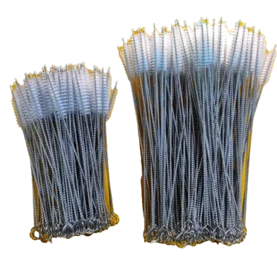 Baby Bottle Straw Brush Multifunctional Cleaning Brush (17.5cm) - 2 Pcs - Rokomari product